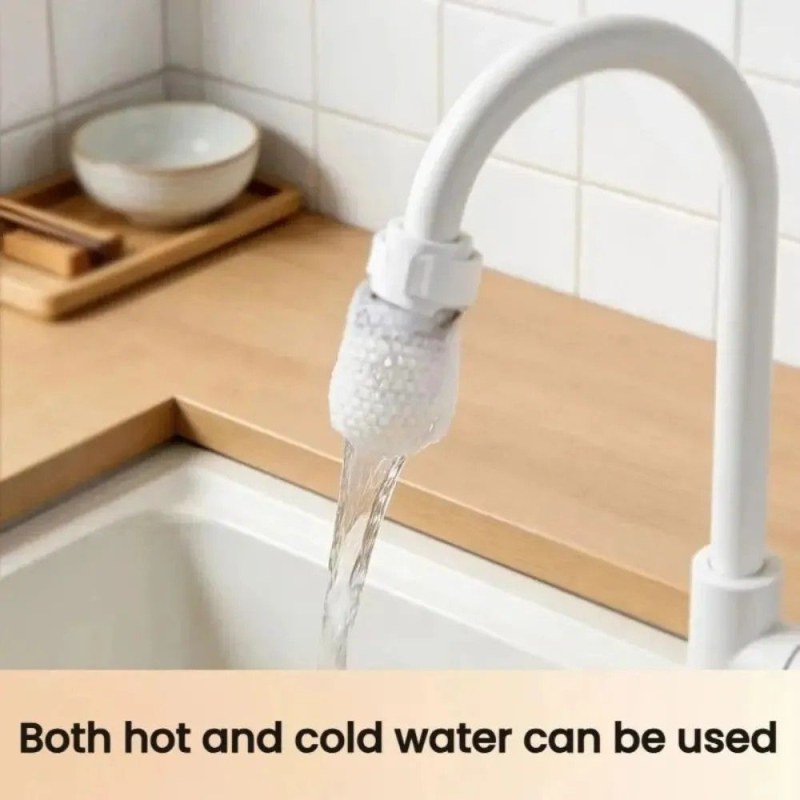 20Pcs Anti-splash Cotton Thickened Filter High-density Universal Faucet Filter (with 4 pcs T-strap)-0941