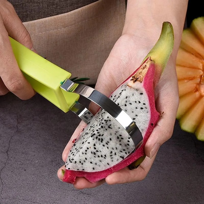 4 in 1 Fruit Carving Knife Cutter Fruit Platter Fruit Dig Pulp Separator Kitchen Home Tools-0944