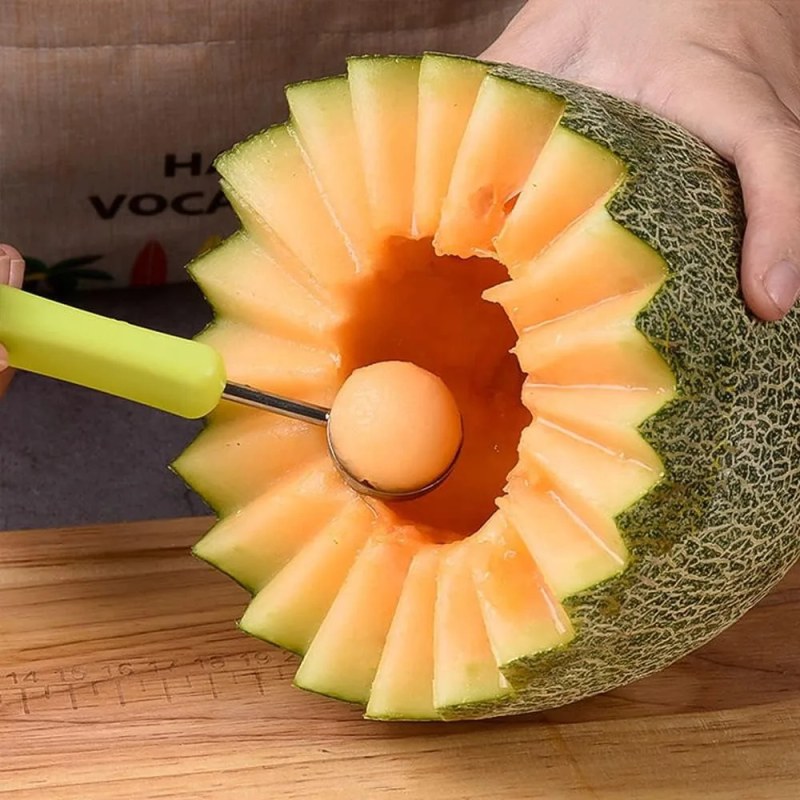 4 in 1 Fruit Carving Knife Cutter Fruit Platter Fruit Dig Pulp Separator Kitchen Home Tools-0944
