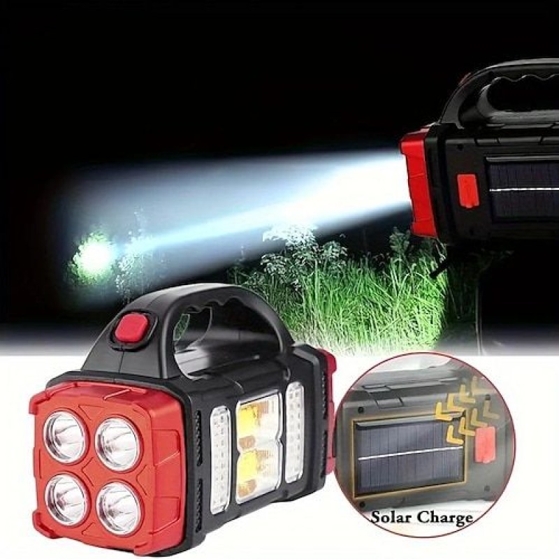 25W High Power COB Solar Searchlight USB Rechargeable Emergency Light HB-2678