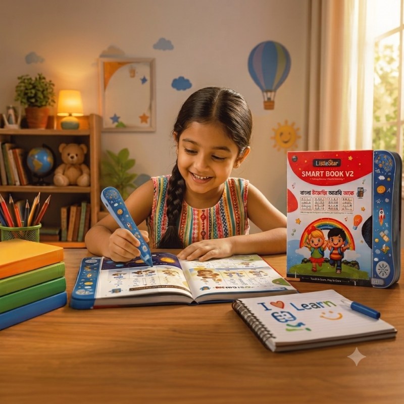 Smart Intelligence Book V2 (বাংলা স্বরবর্ণ ও ব্যঞ্জনবর্ণ, ইংরেজি A-Z Alphabet, আরবি বর্ণমালা — তিনটি ভাষা একসাথে)