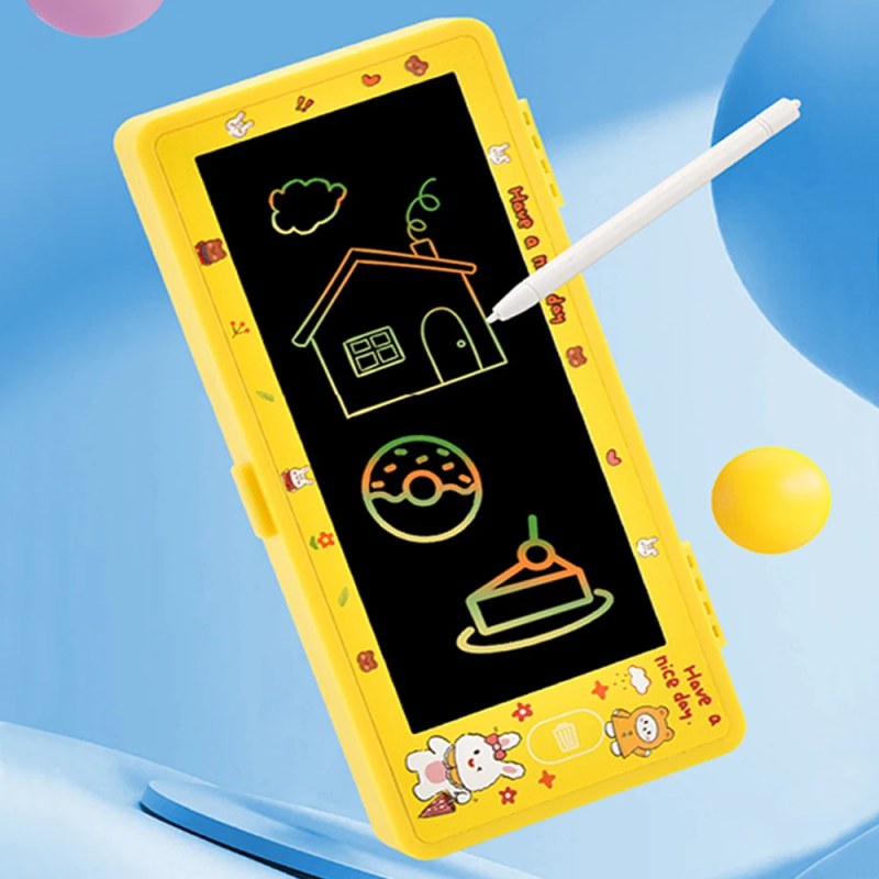 LCD Screen Pencil Case Handwriting 2-in-1 Cute Pen Box Large Capacity-0940