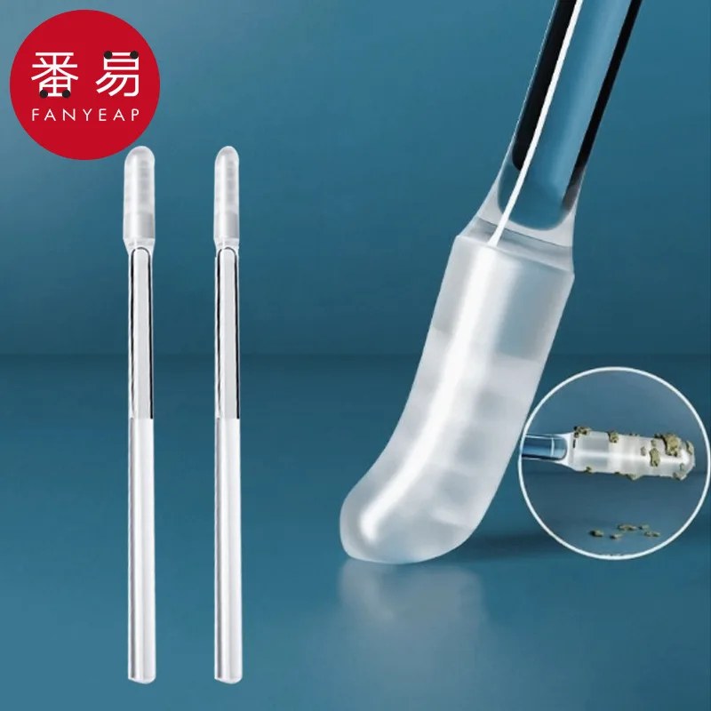 24 Pcs Reusable Silicone Sticky Ear Picks | Washable Ear Wax Remover for Adults & Kids_000956