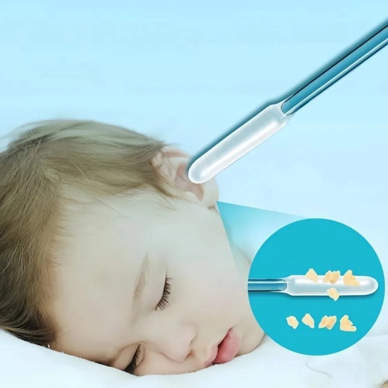 24 Pcs Reusable Silicone Sticky Ear Picks | Washable Ear Wax Remover for Adults & Kids_000956