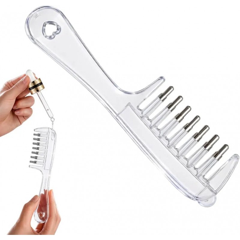 Portable Transparent Hair Root Comb Applicator | Scalp Massage Hair Oil & Serum Brush