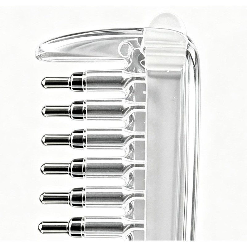 Portable Transparent Hair Root Comb Applicator | Scalp Massage Hair Oil & Serum Brush