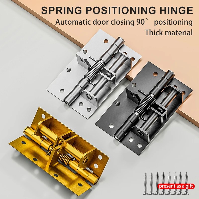 3-in-1 Automatic Self Door Closer & Spring Hinge 90 Degree Positioning-001002